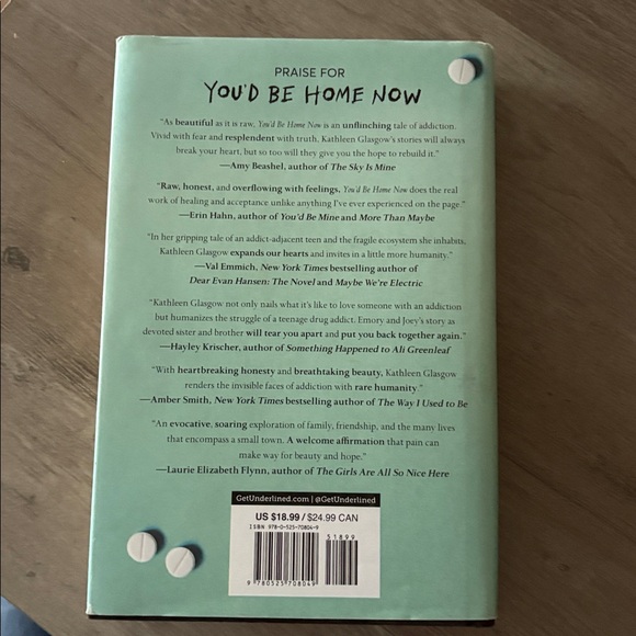 You'd Be Home Now Book by Kathleen Glasgow hardcover preloved - Picture 2 of 3